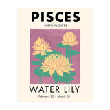 Pisces Birth Flower Water Lily (Print Only) thumbnail
