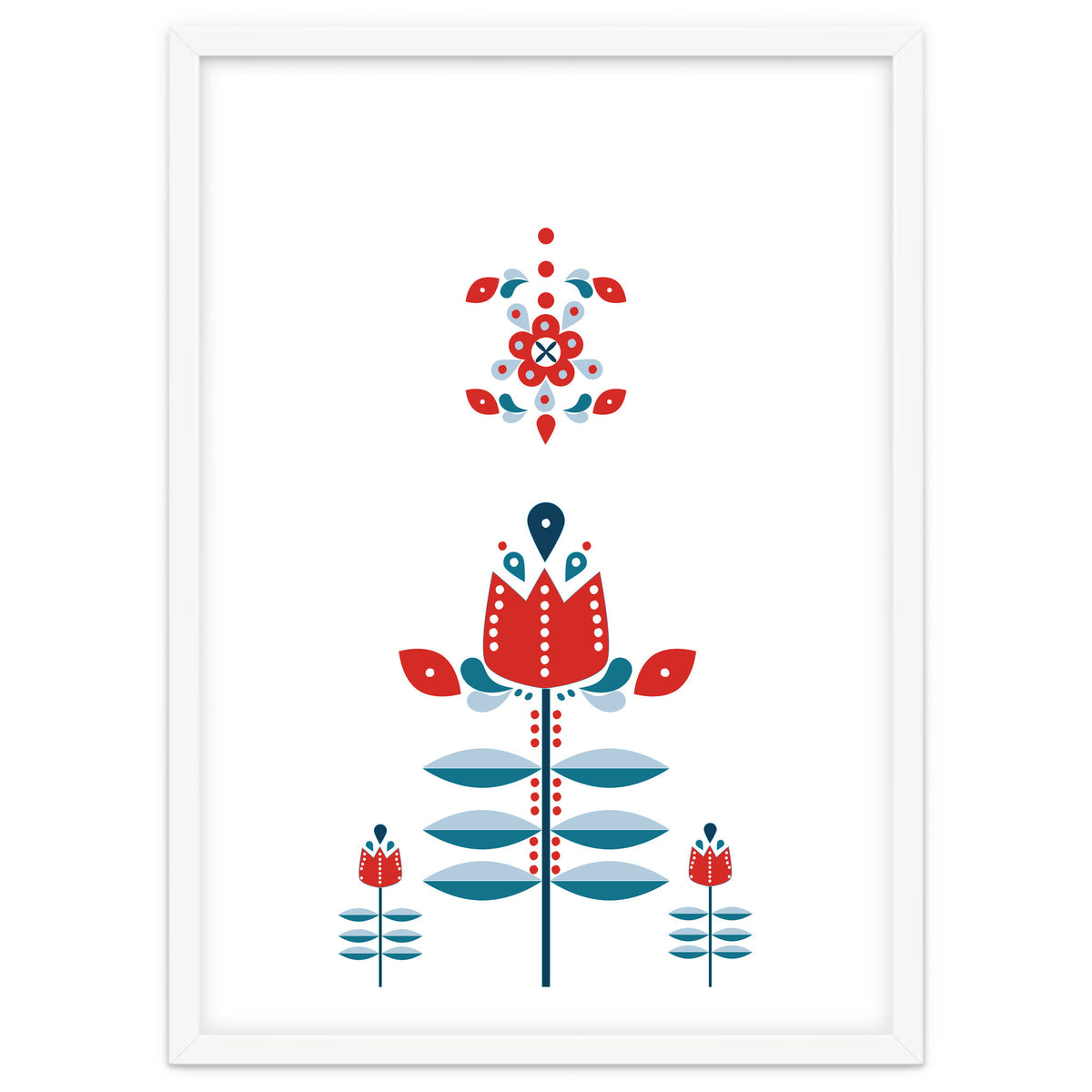 Scandinavian Folk Flowers