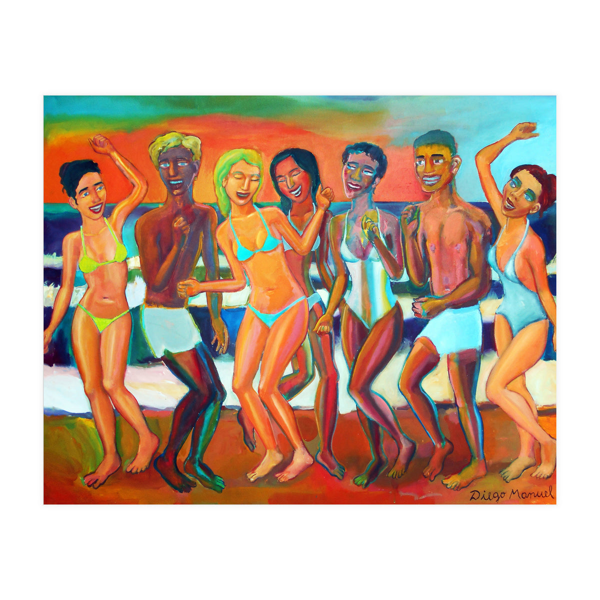 Fiesta En La Playa 7 (Print Only)