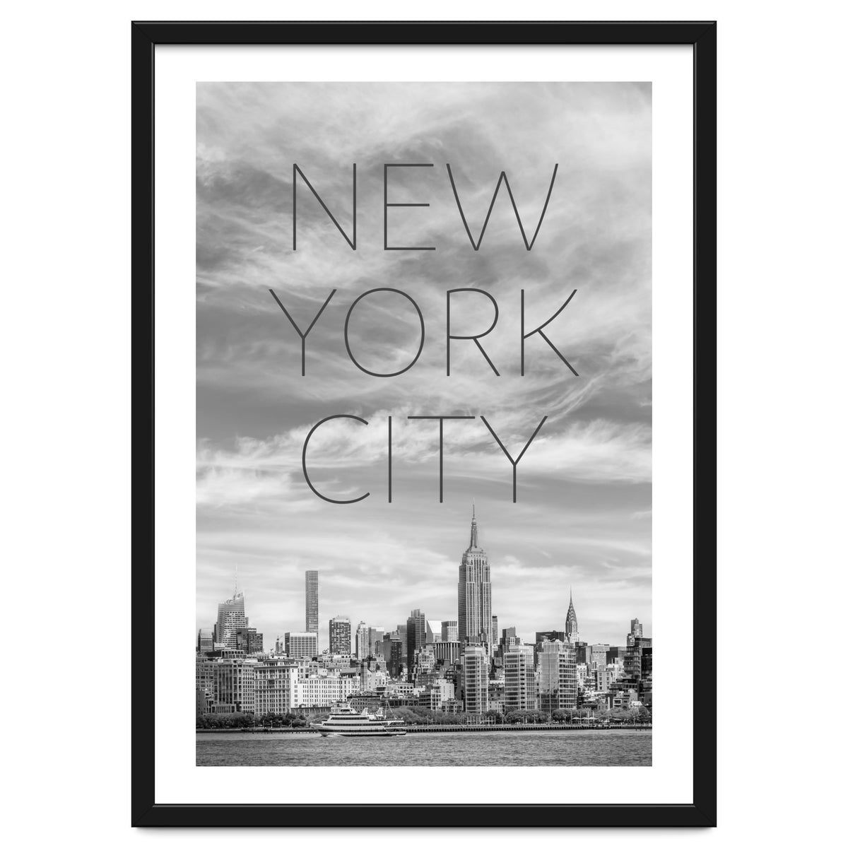 NYC Midtown Manhattan | Text & Skyline