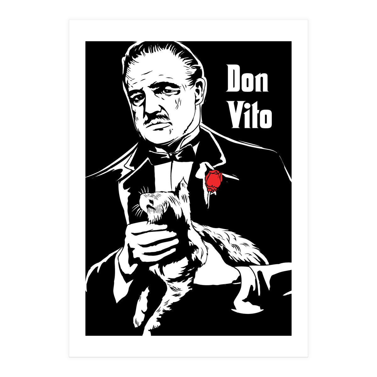 Don Vito The Godfather movie poster (Print Only)