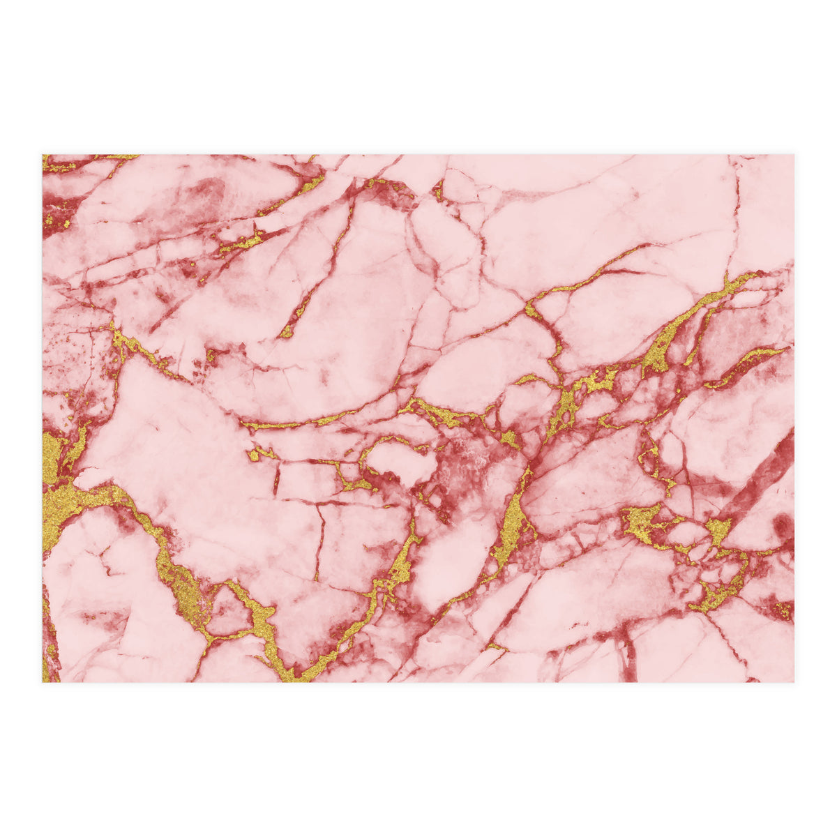 Blush Gold Marble II (Print Only)