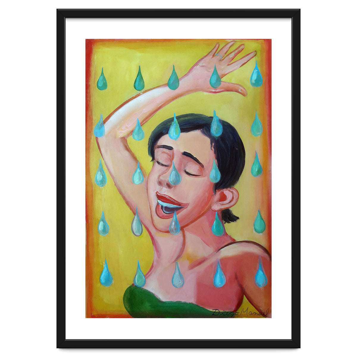 Chica Bajo La Lluvia