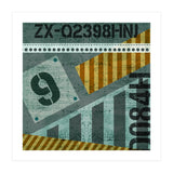 Abstract Industrial Slate And Stripes (Print Only) thumbnail