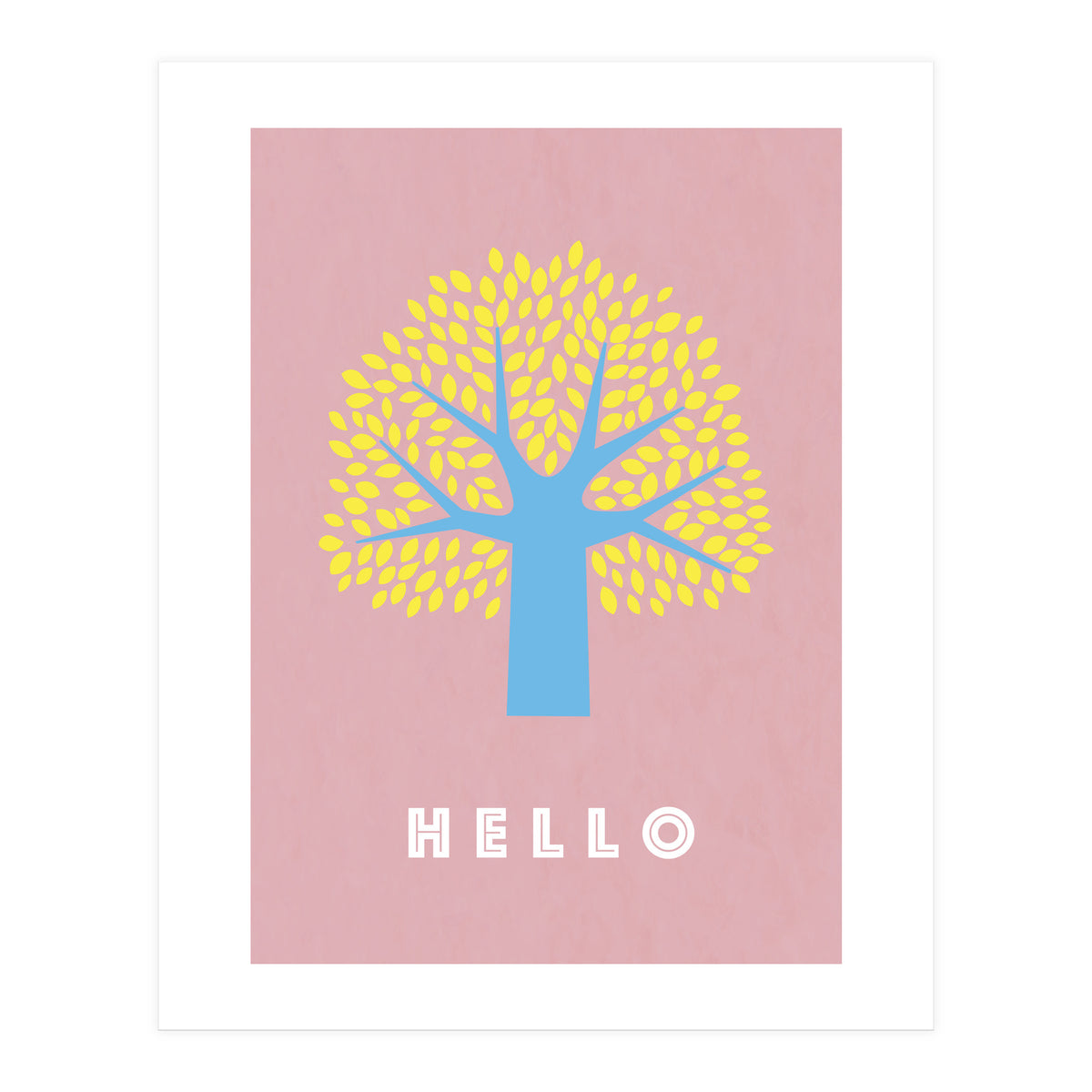 Hello - pop tree - (Print Only)