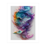Wavy Rainbow Pastels AI Art (Print Only) thumbnail