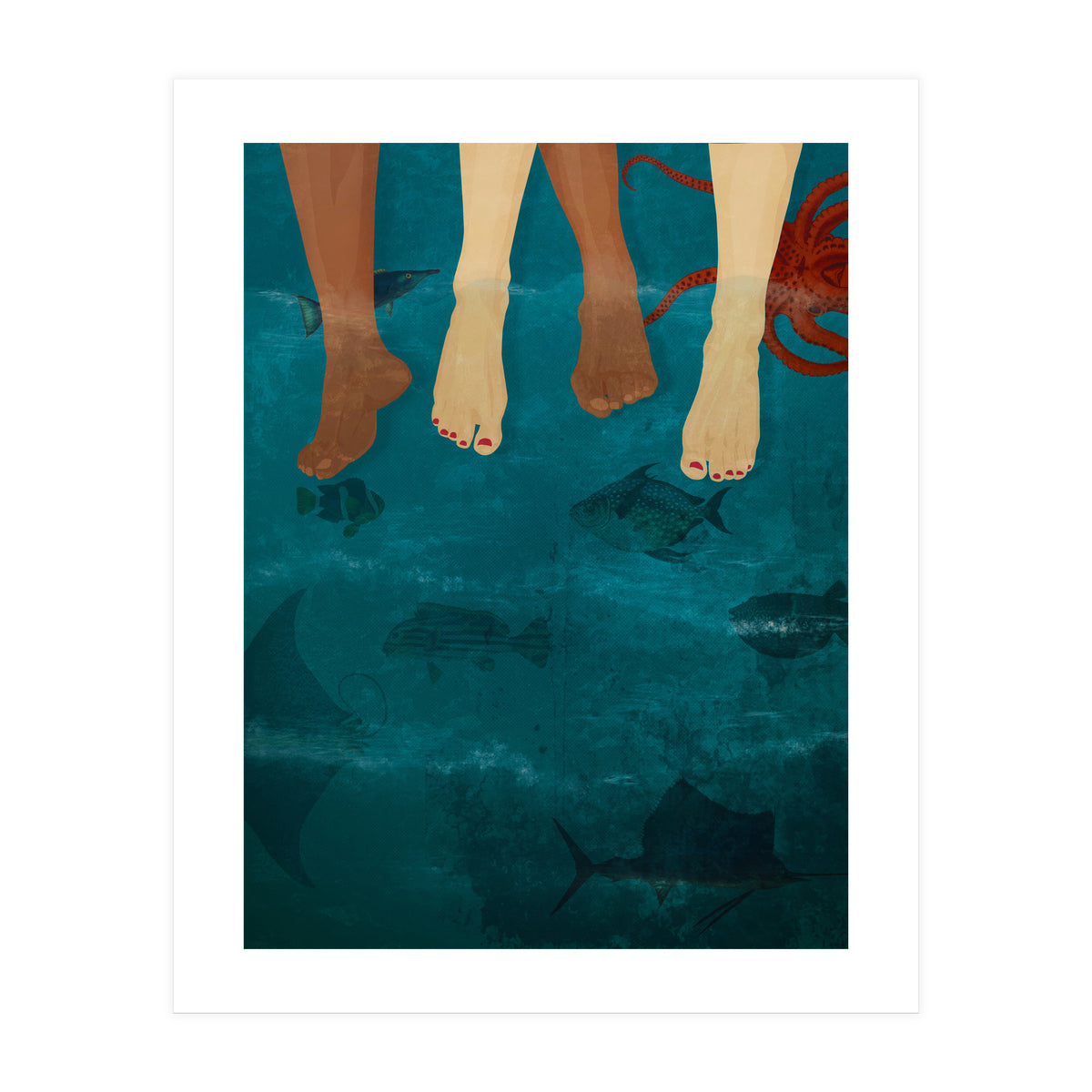 Sitting With The Fishes (Print Only)