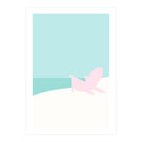 Minimal Beach Chair - Turquoise Coast (Print Only) thumbnail