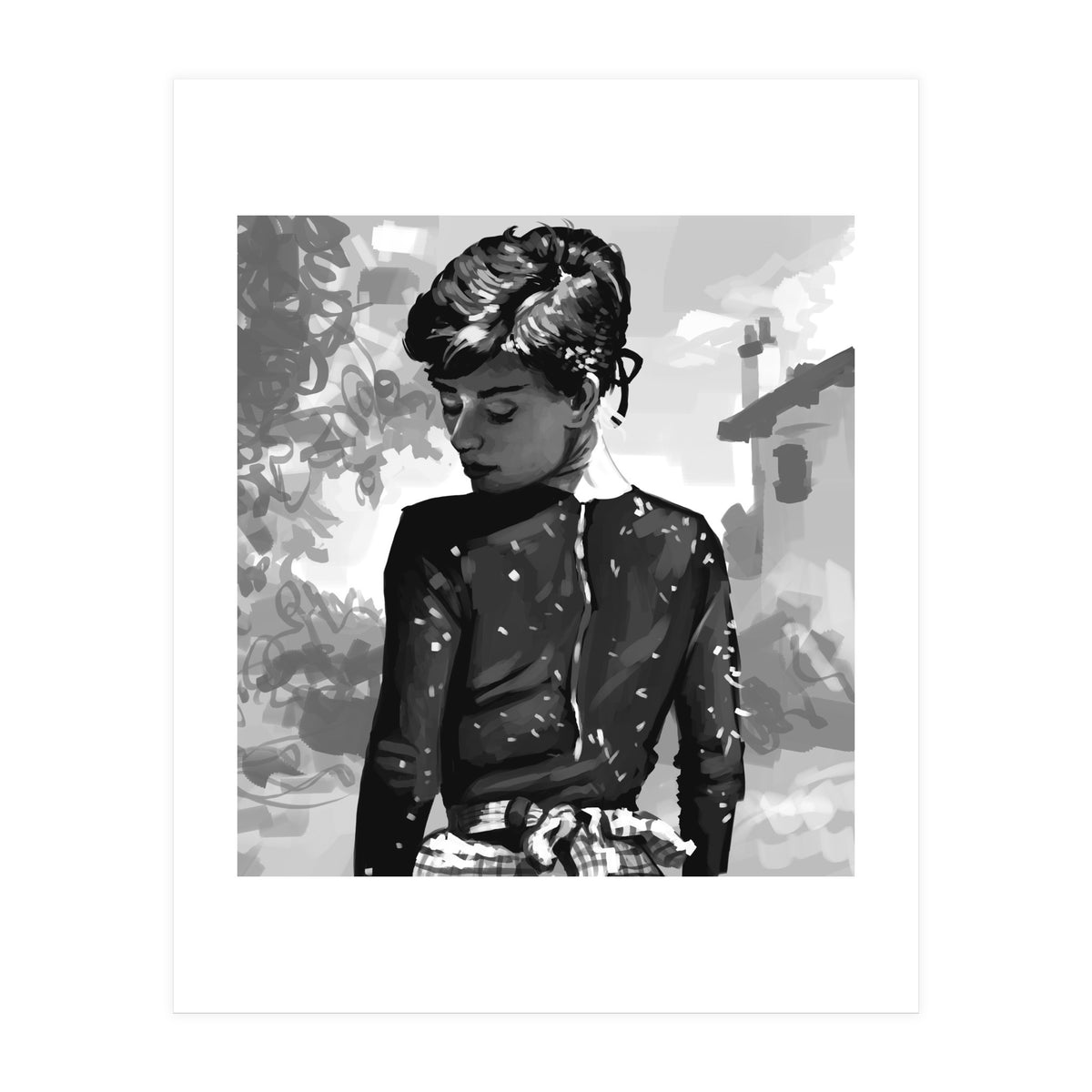 Audrey Monochrome (Print Only)