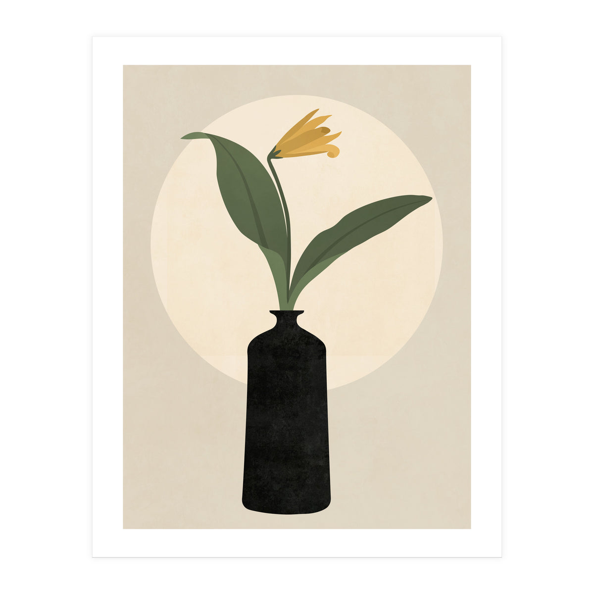 VASE AND MOON - 01B (Print Only)