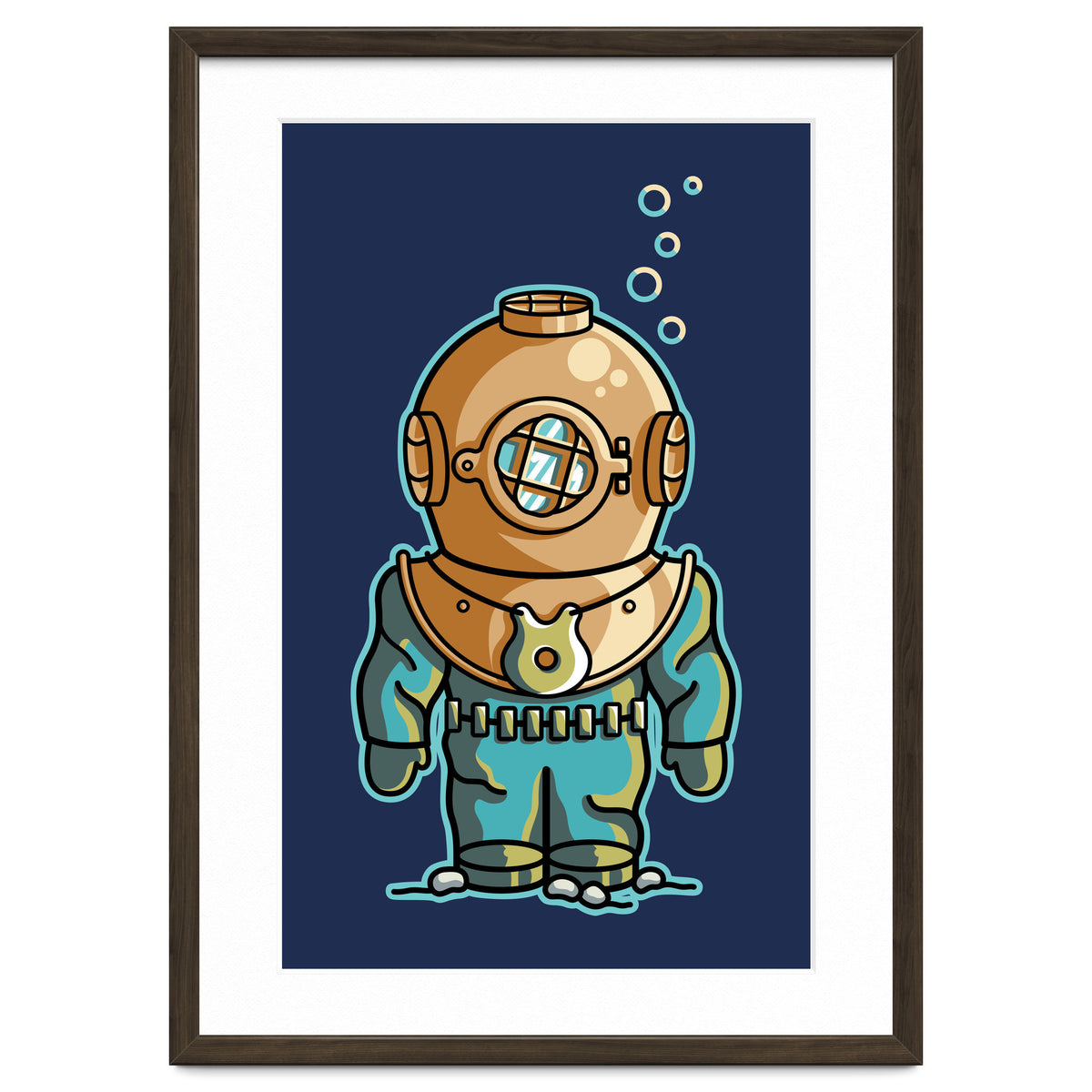 Cute Deep Sea Diver
