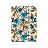 Blooming blossoms bluish I (Print Only) thumbnail
