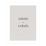 Inhale Exhale Grey Yoga (Print Only) thumbnail