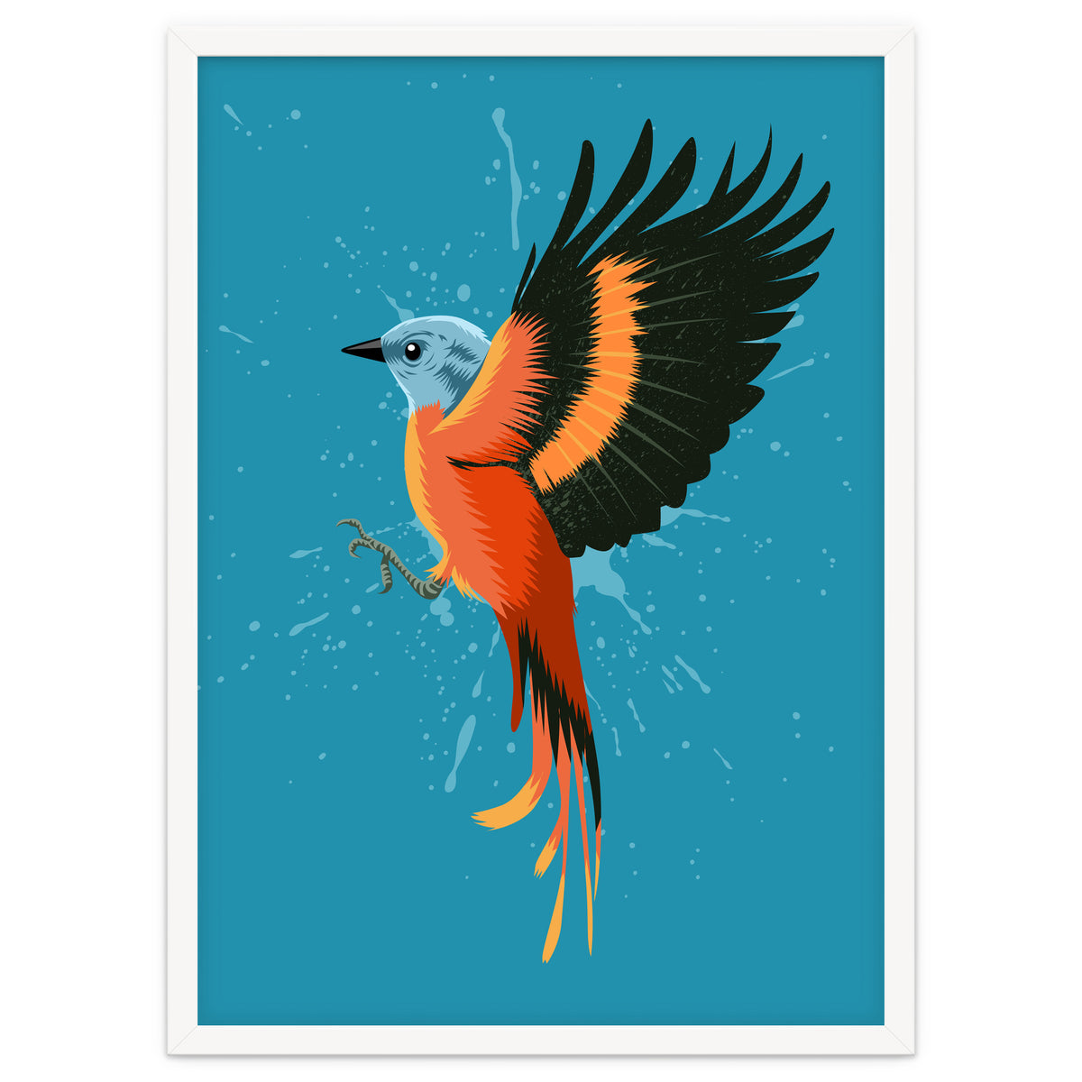 Tropical flying bird