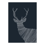 Stag Blue Poster (Print Only) thumbnail