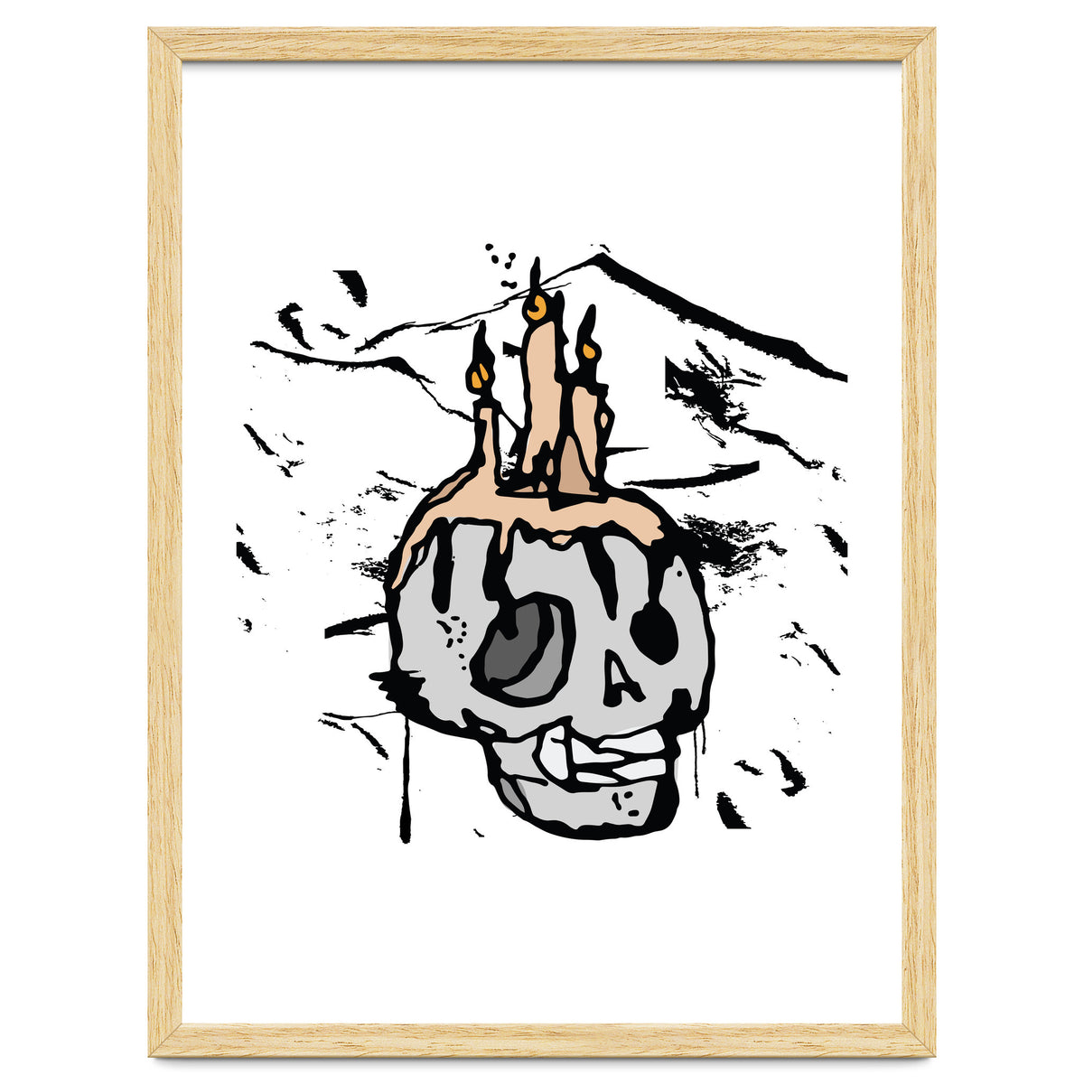 Skull Candlelight Sketch