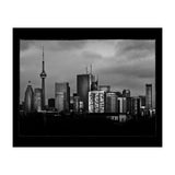 Toronto Skyline From The Pape Ave Bridge No 3 with Border (Print Only) thumbnail