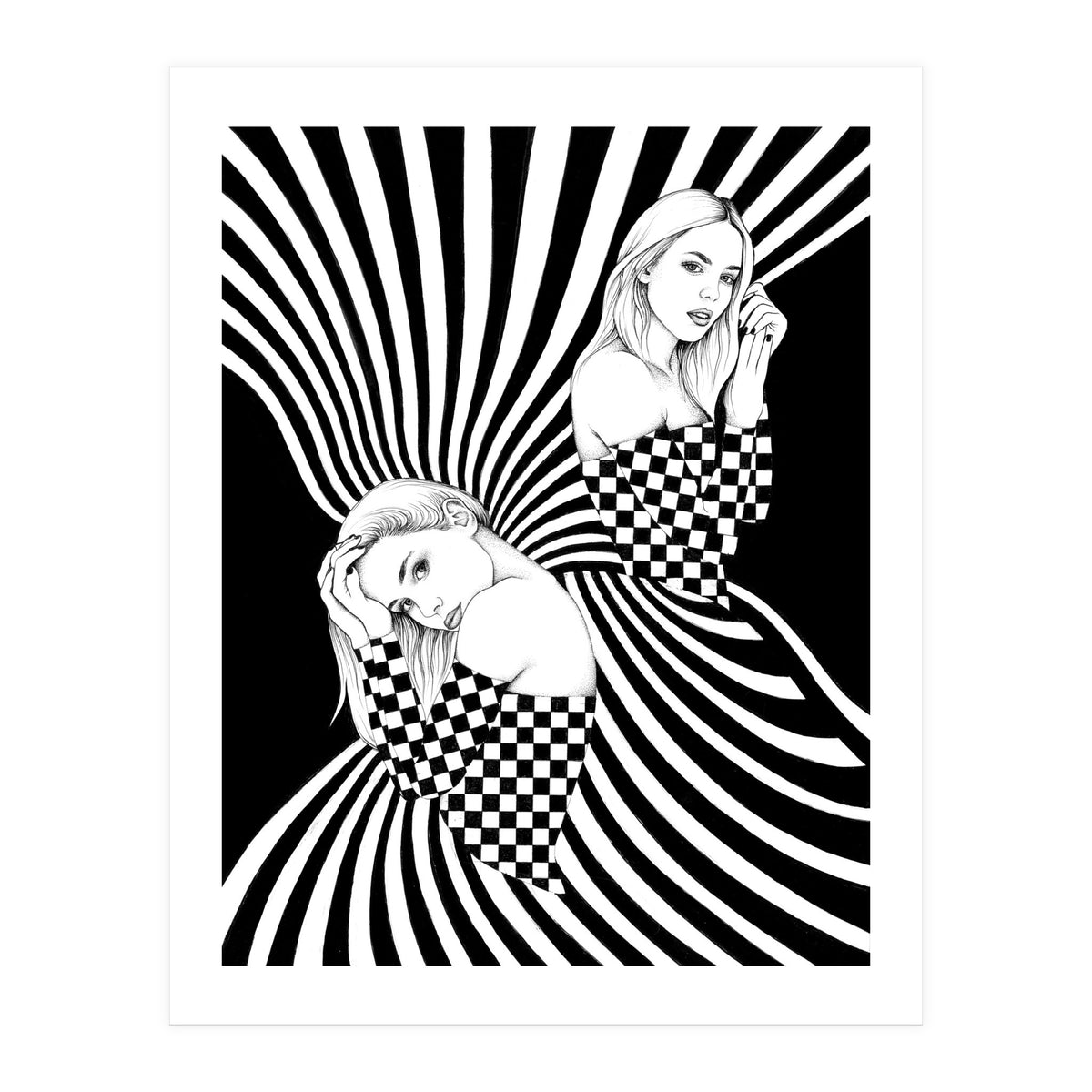 vasarely dreaming (Print Only)