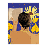 You're never alone when lost in the magic of a book, Bohemian Reader Botanical, Nude Plant Lady (Print Only) thumbnail