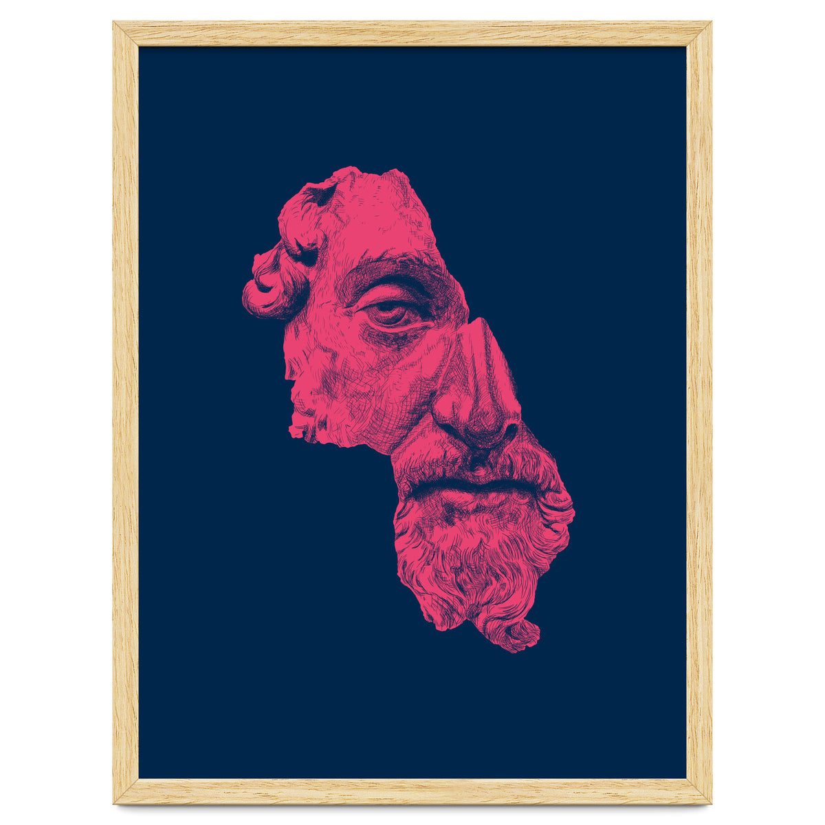 MARCUS AURELIUS ANTONINUS AUGUSTUS / prussian blue / vivid red