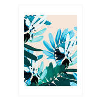 Large bluish botanical leaves  (Print Only)
