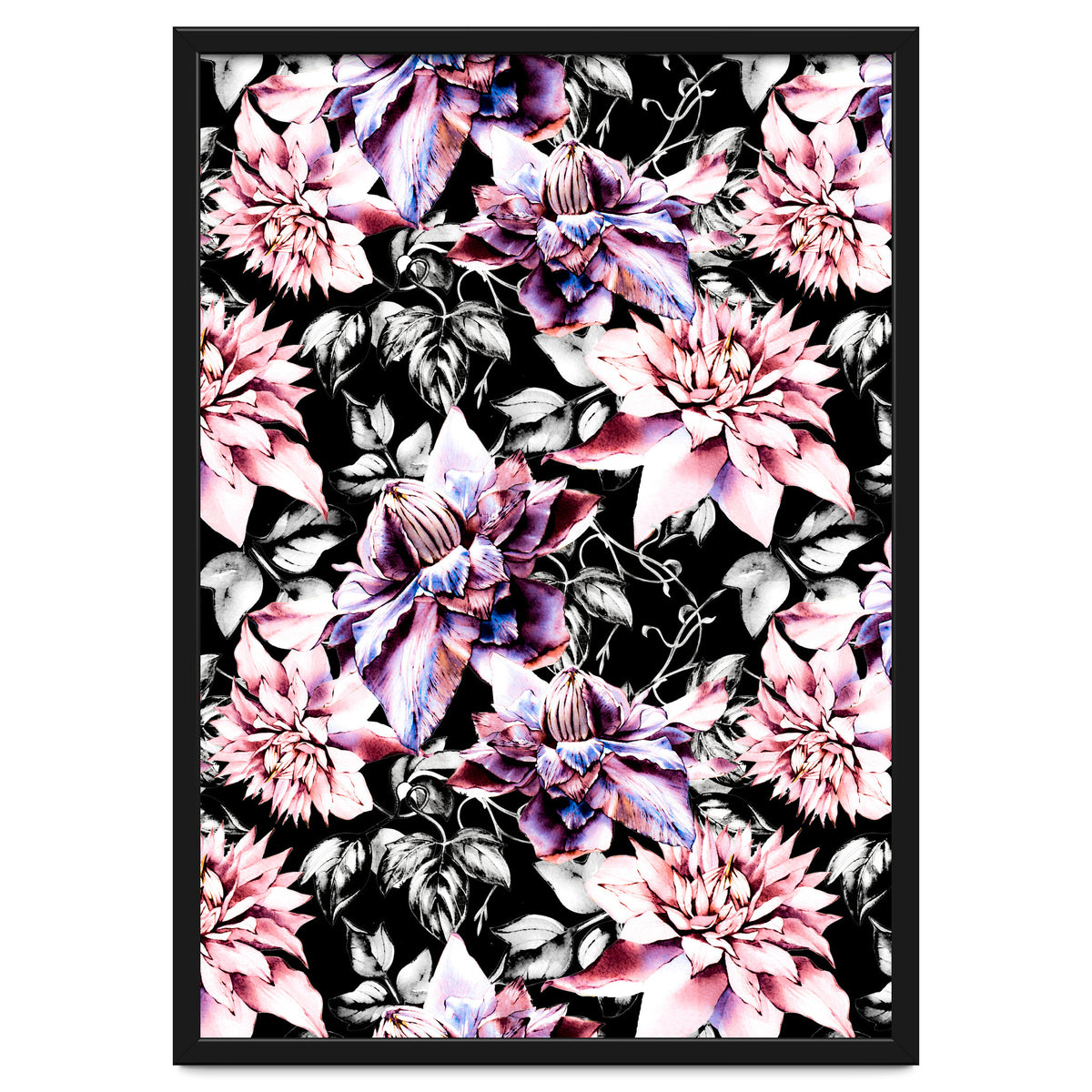 Pink bloom in the dark