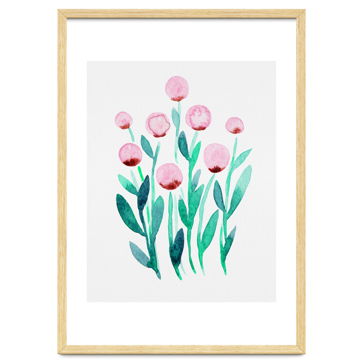 Simple pink flowers