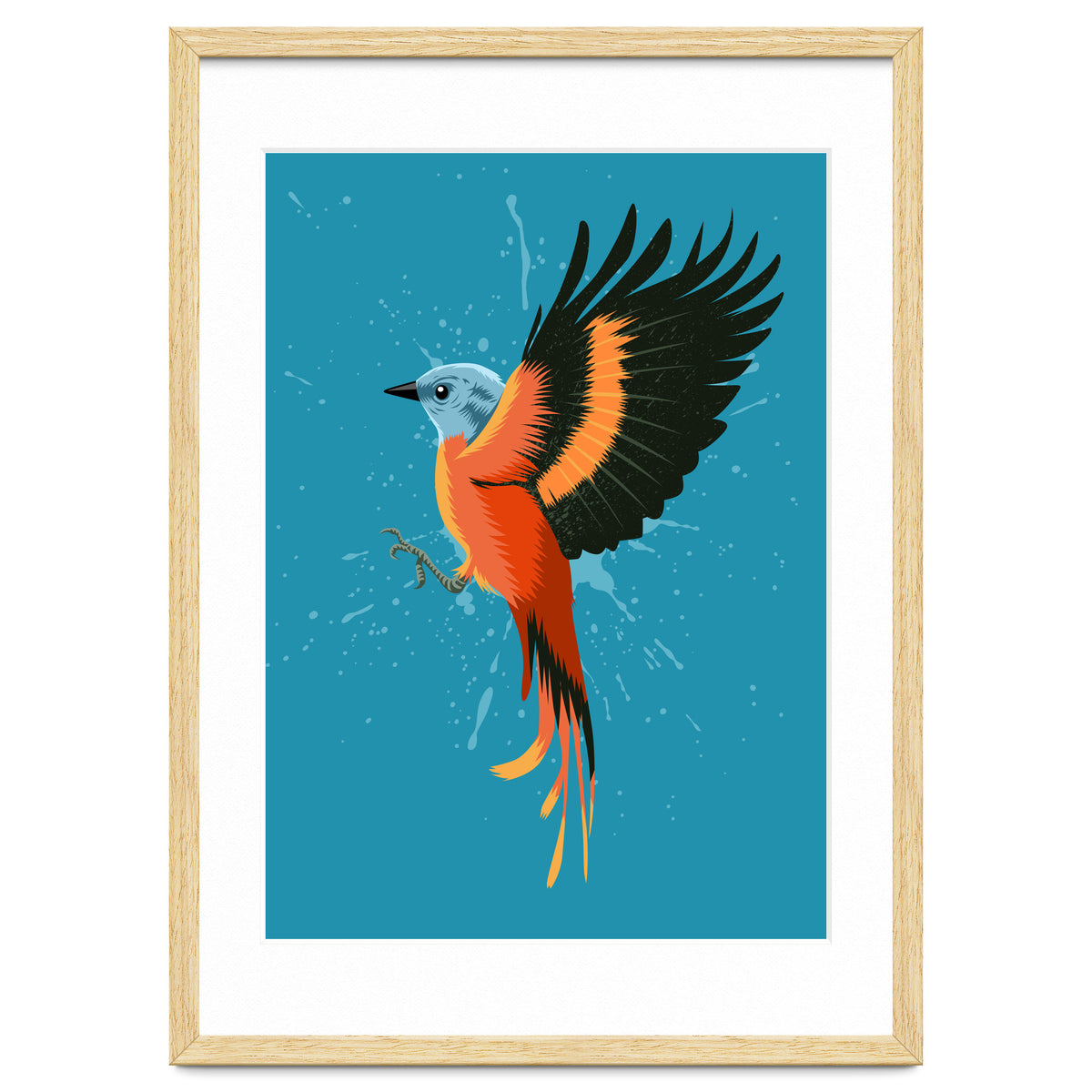 Tropical flying bird