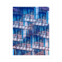 Blue Skyscraper Abstract (Print Only)