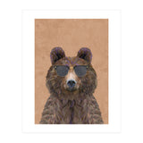 Cool Bear Wearing Sunglasses Portrait (Print Only) thumbnail