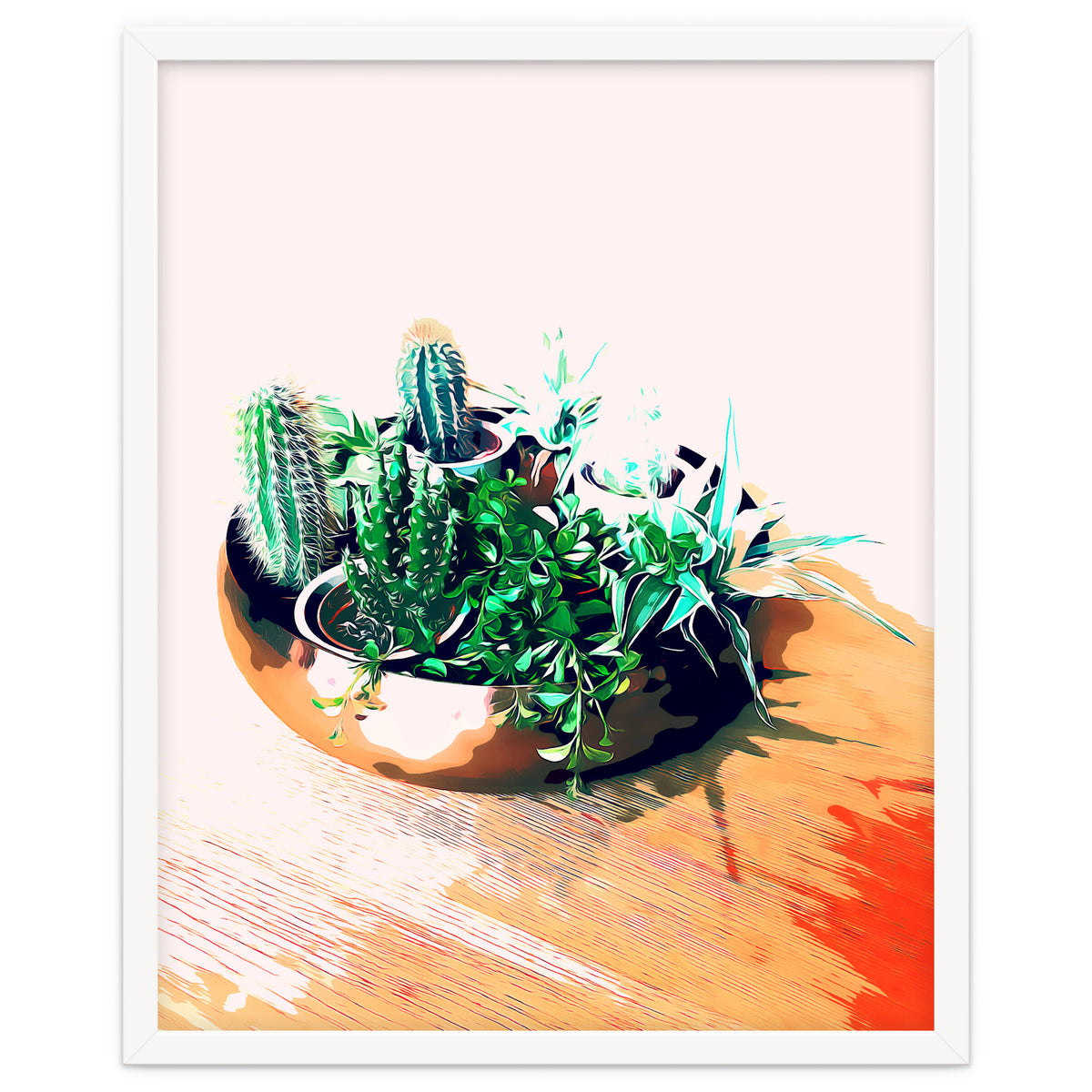 Cacti In A Copper Pot