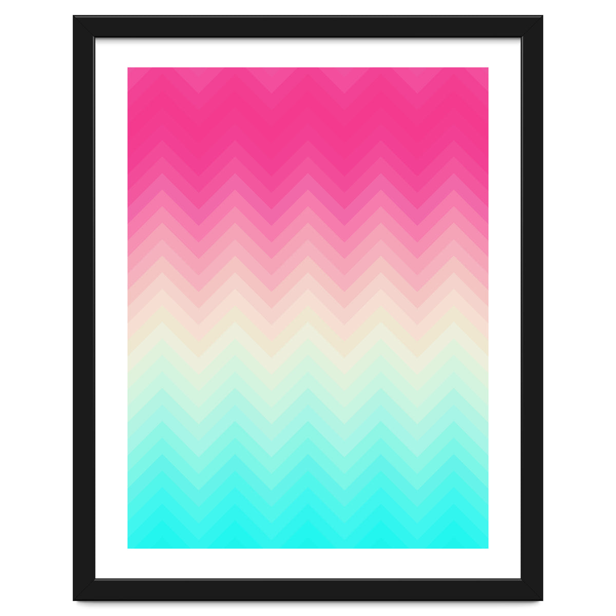 Chevron pink and blue