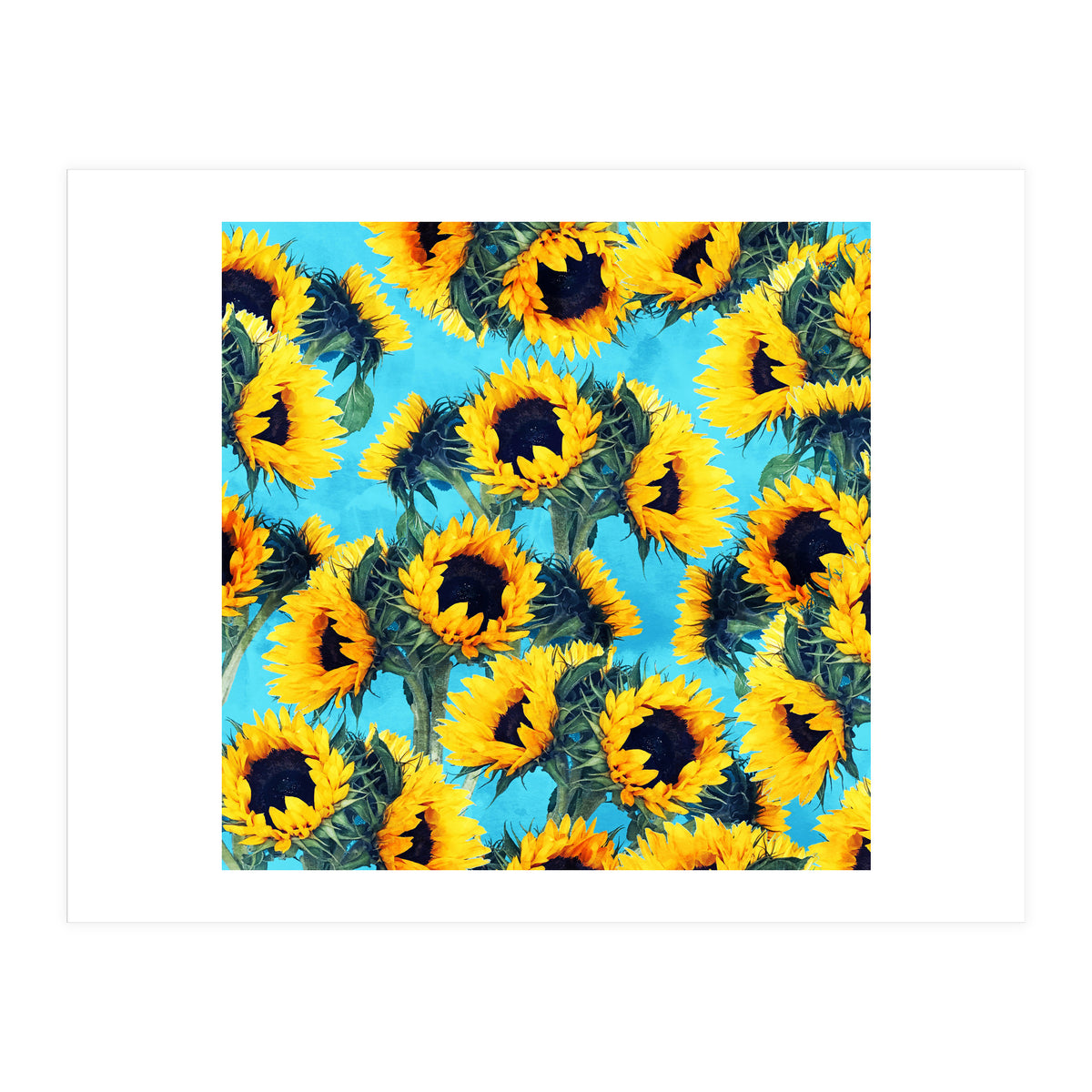 Sunflowers & Sky (Print Only)