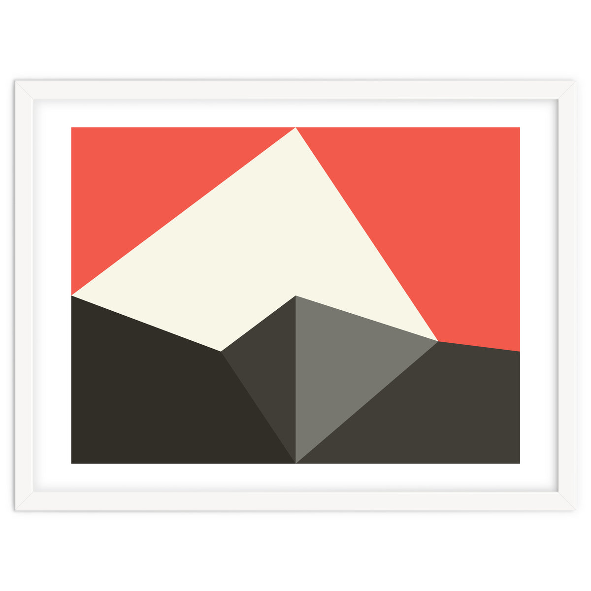 Geometric Shapes No. 77 - pink & grey