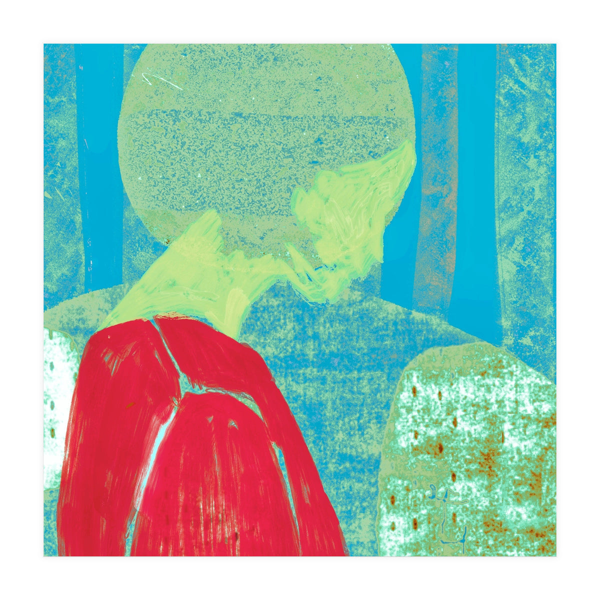 And she closed her eyes  (Print Only)