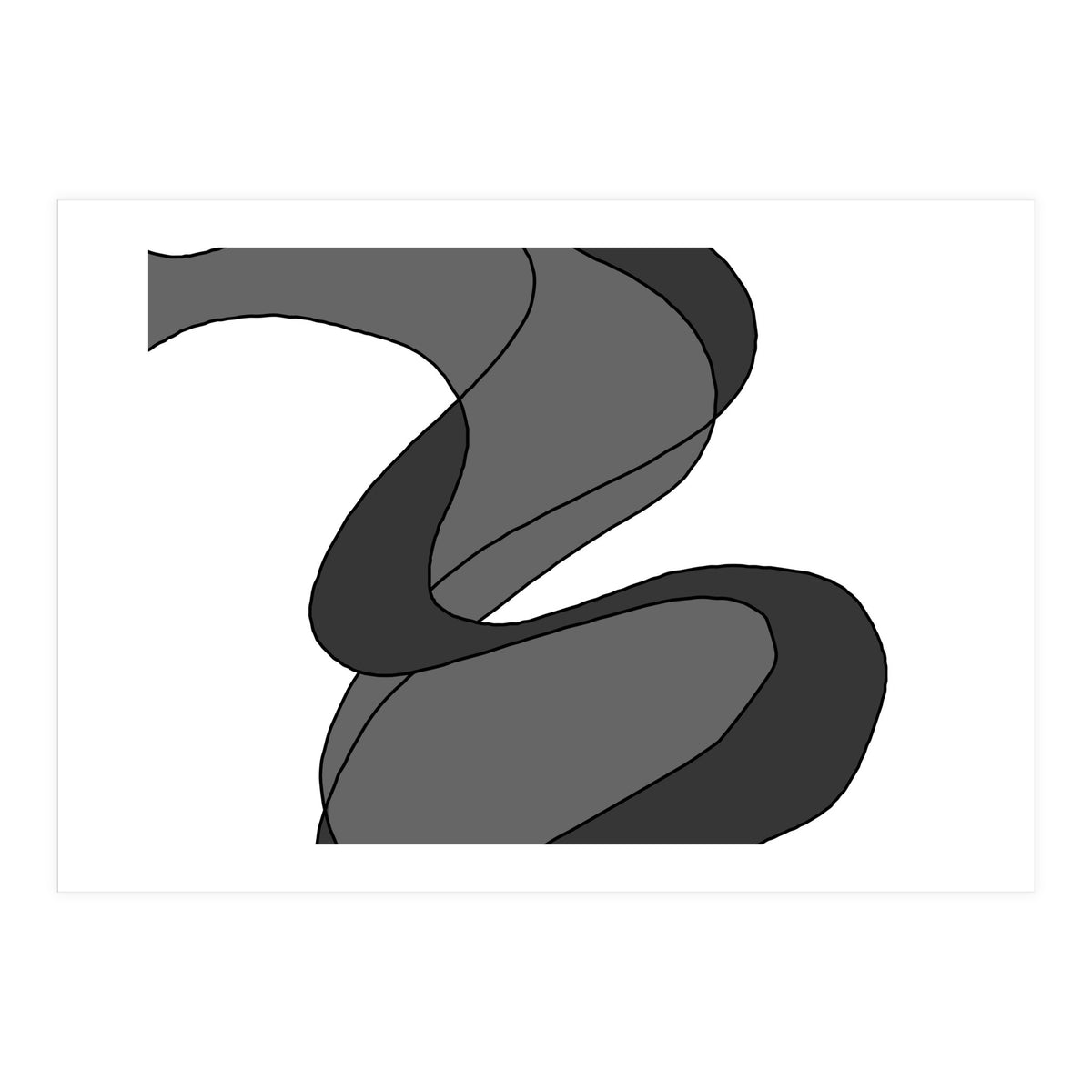 Grey Waves 8 (Print Only)