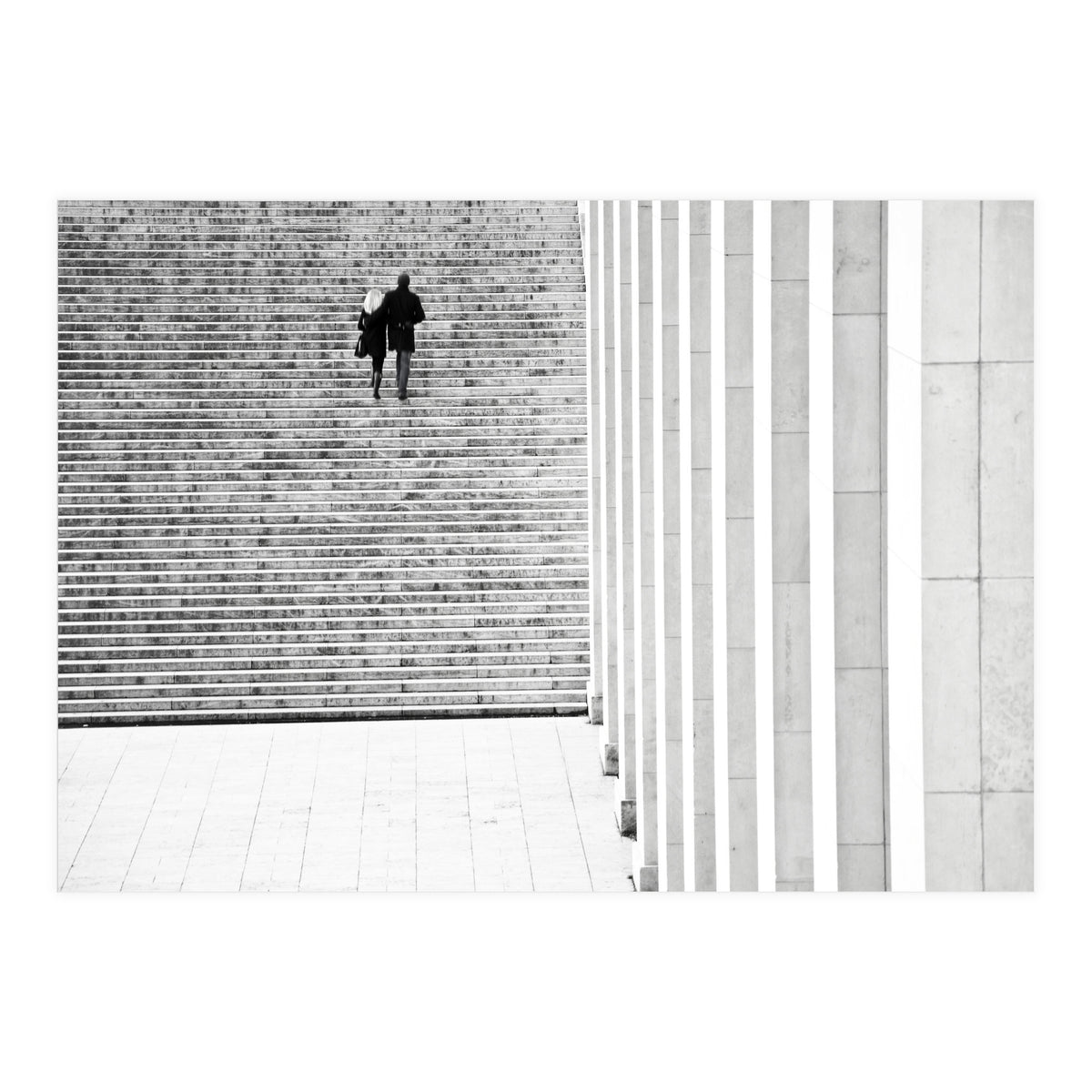 Couple On Stairs, Paris (Print Only)