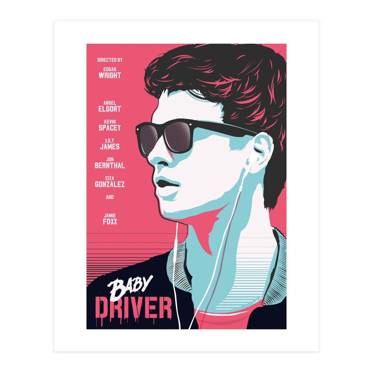 Baby Driver movie poster (Print Only)