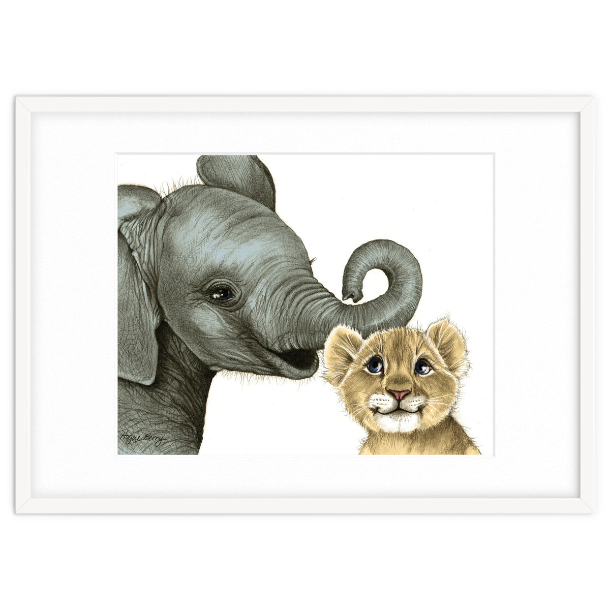 Best Friends, Elephant and Lion