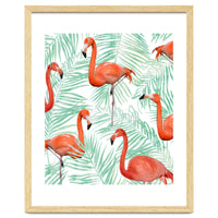 Flamingo And Mint Palm