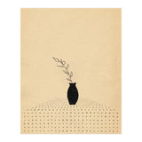 Abstract still life, vase and plant (Print Only) thumbnail