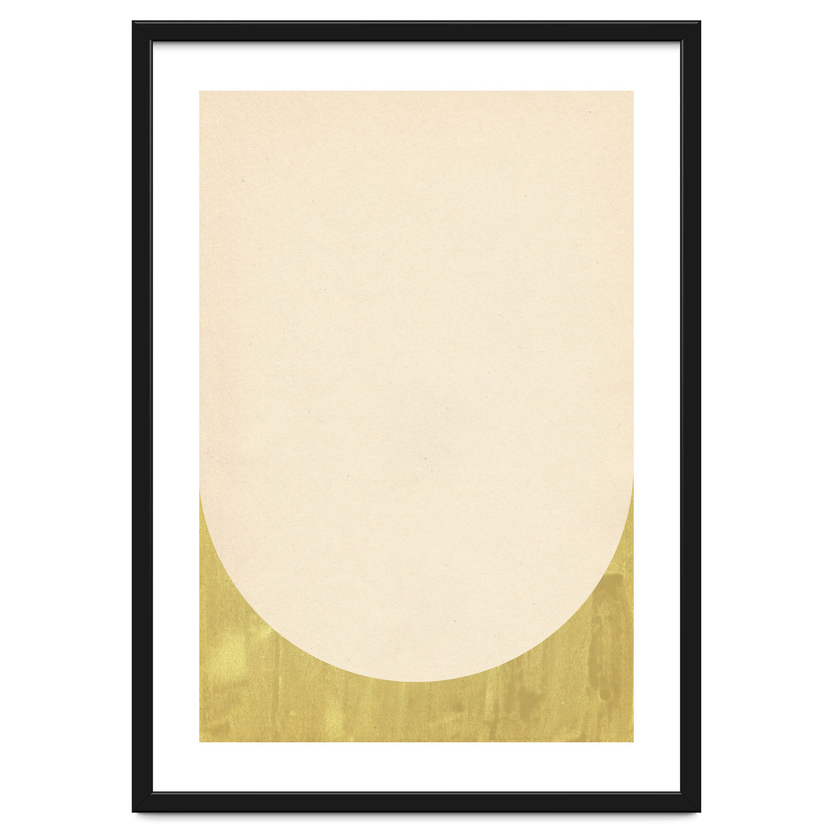 Soft green arch shape