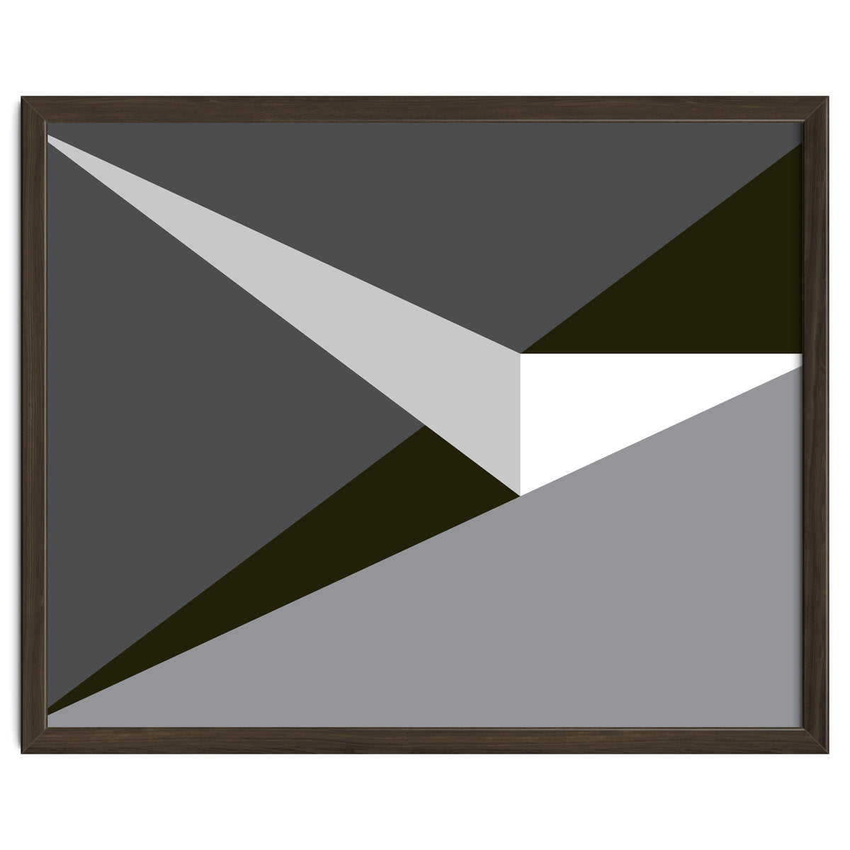 Geometric Shapes No. 73 - black & grey triangles