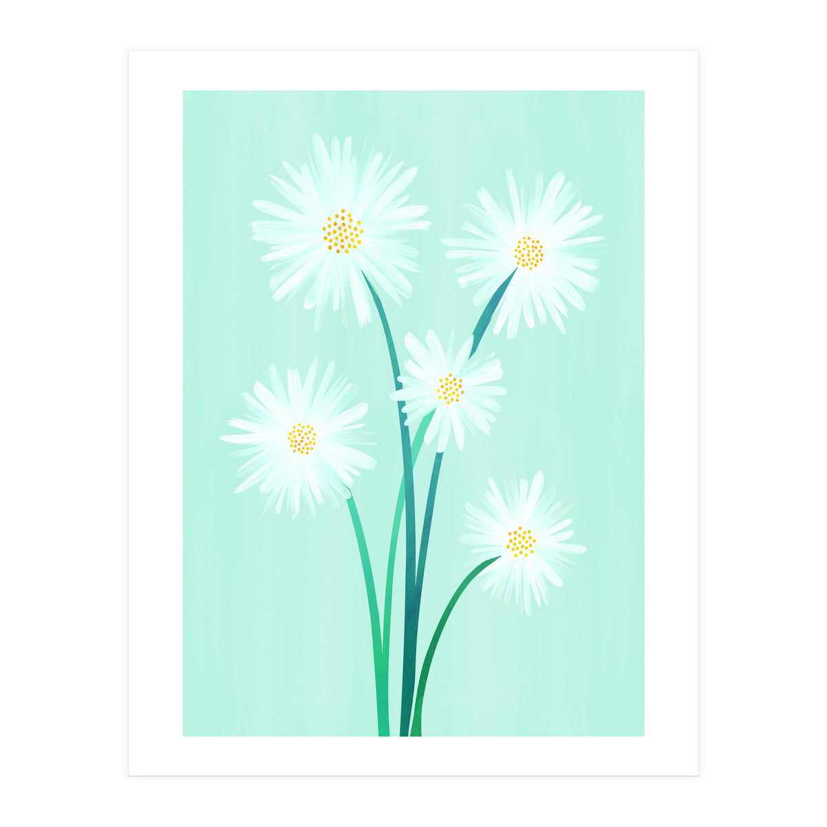 Mint Wildflower Bouquet (Print Only)