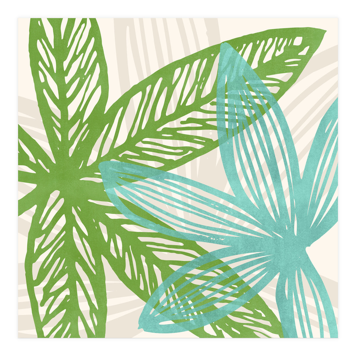 Abstract Coastal Flora (Print Only)