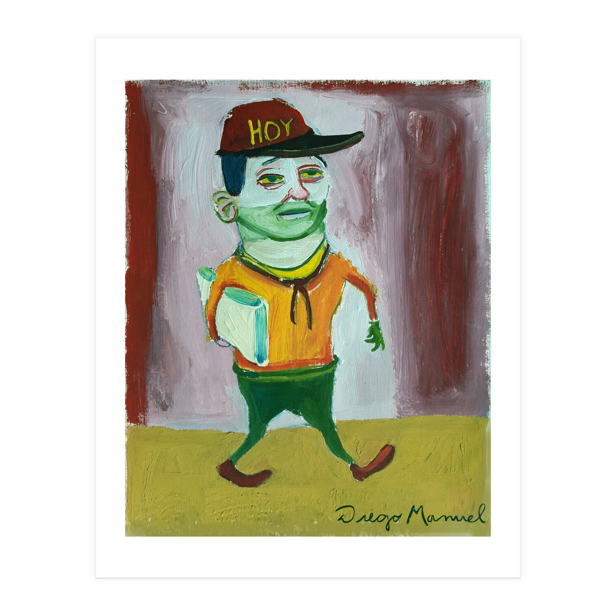 newspaper seller (Print Only)