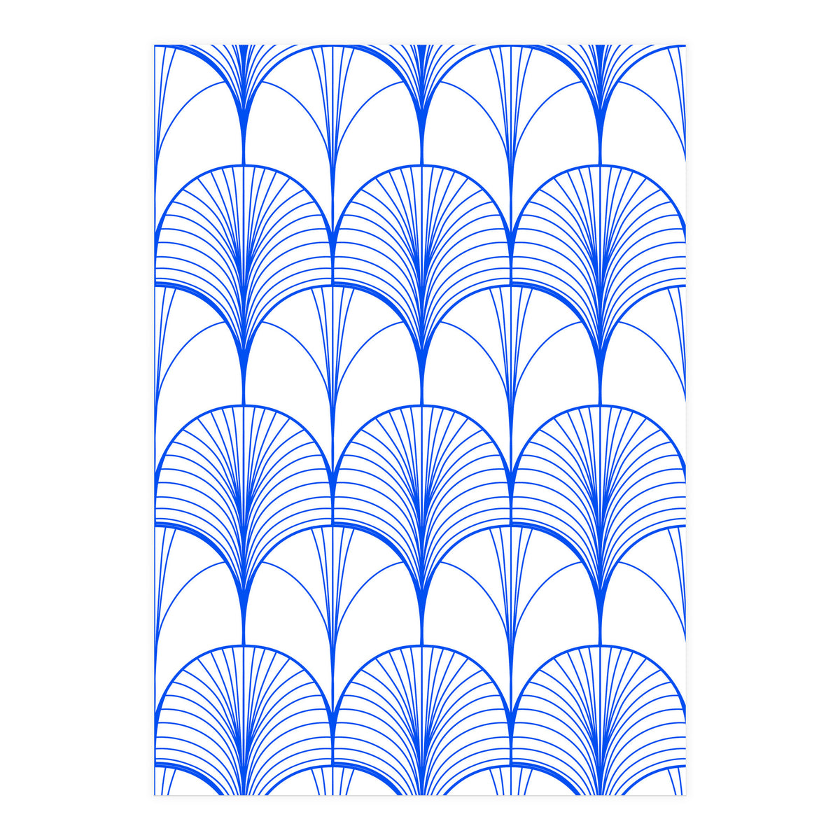 Art Deco Blue (Print Only)