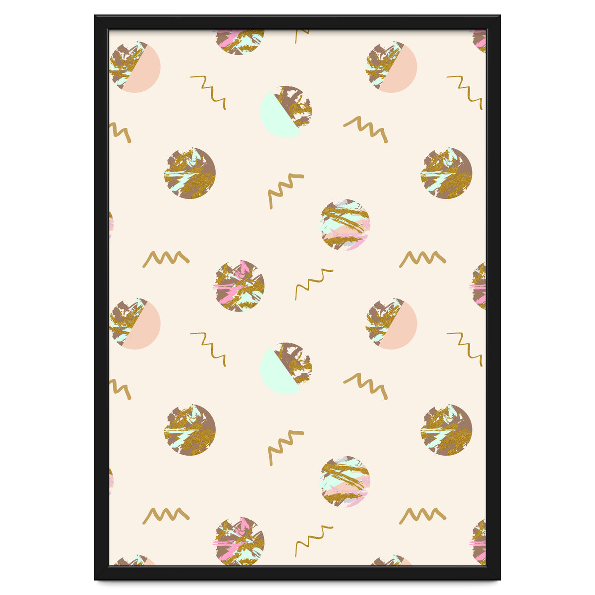 Abstract geometric vector painting