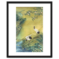 Cranes Under A Peach Tree