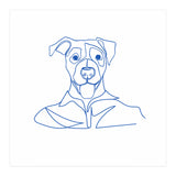 One Line Art Dog  (Print Only) thumbnail